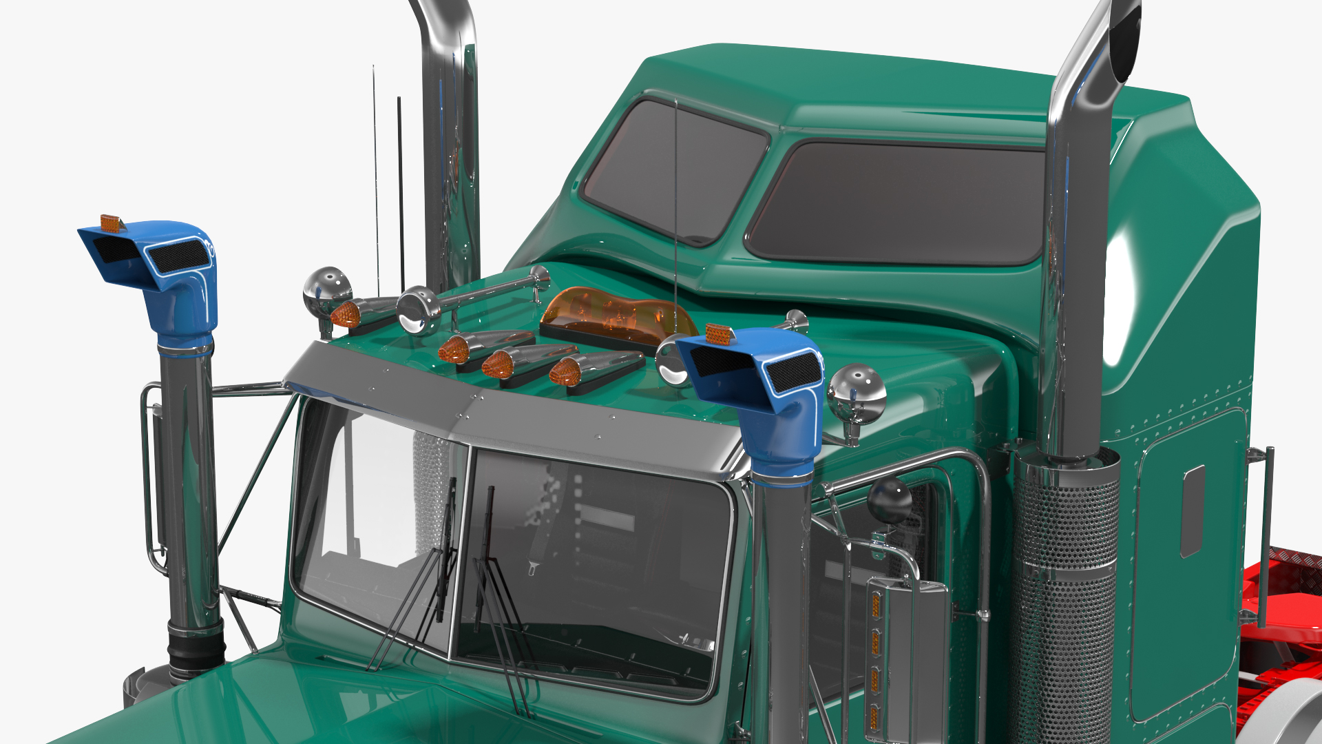 3D Vintage Semi-Truck model