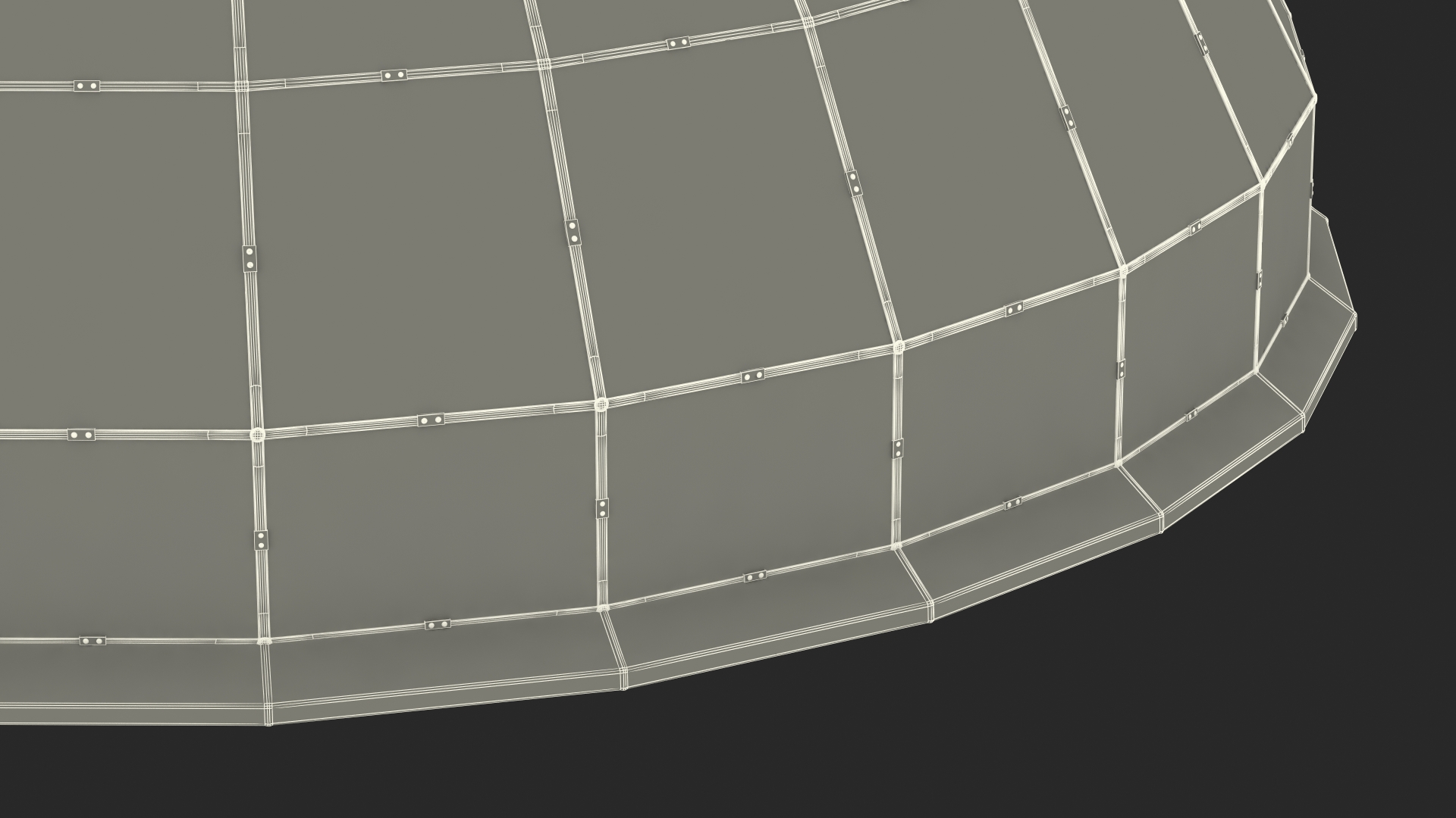 Glass Covered Steel Dome 3D model