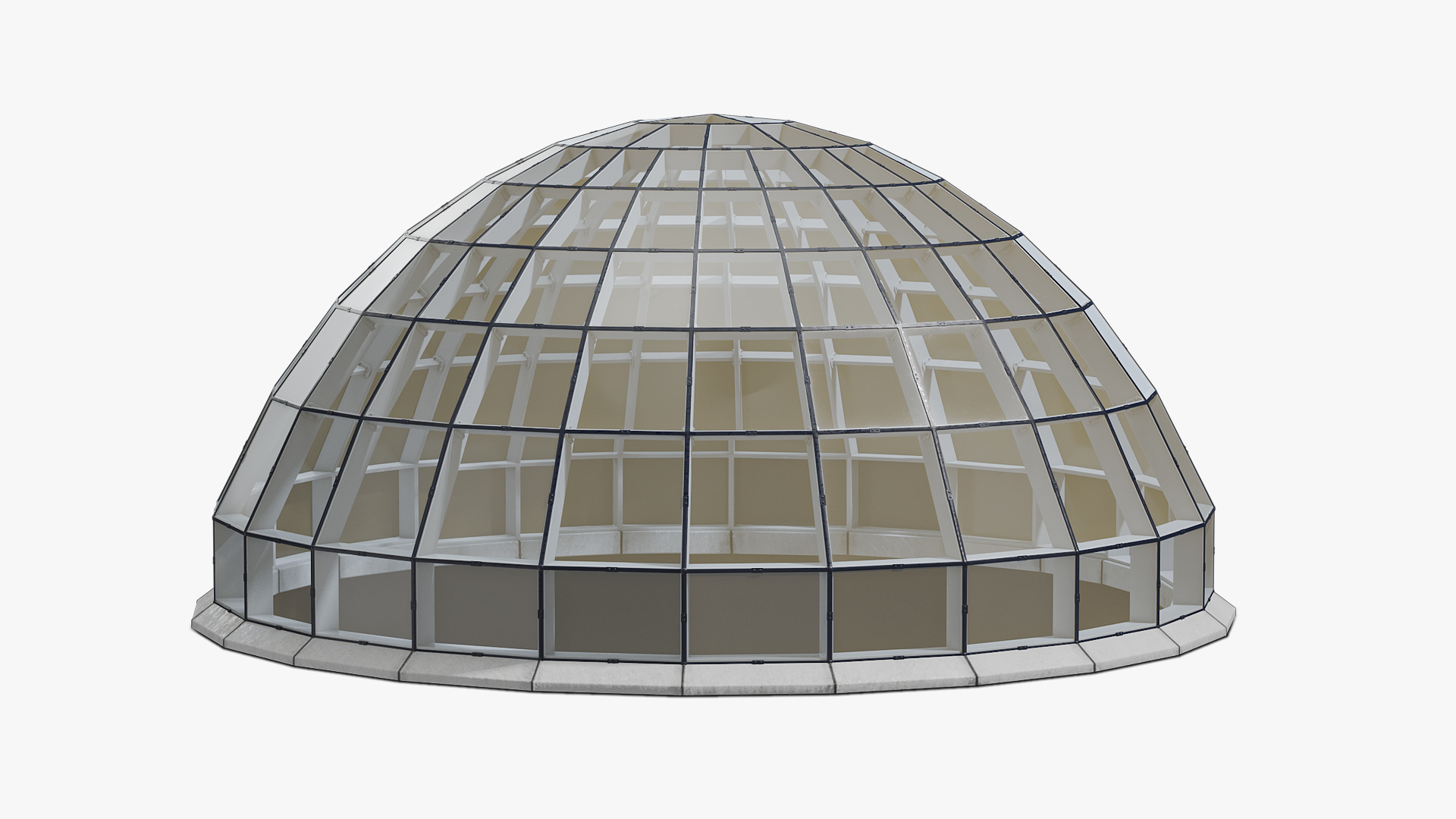 Glass Covered Steel Dome 3D model