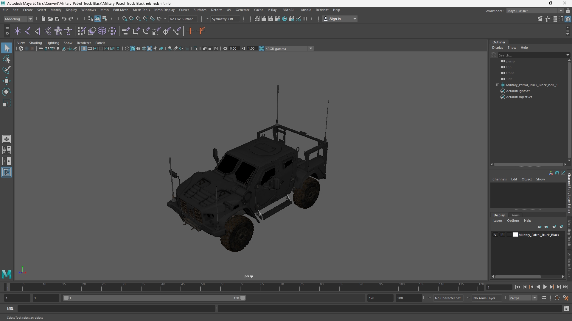 Military Patrol Truck Black - view 11