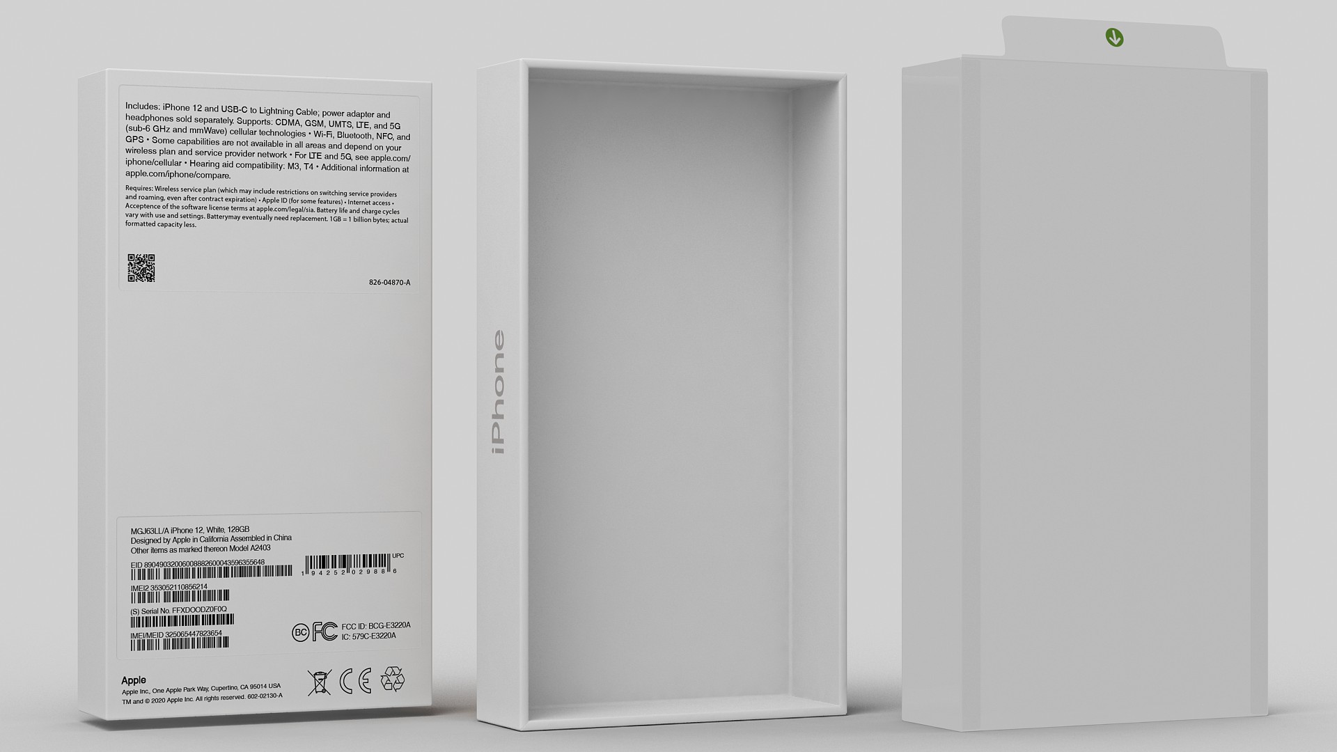 iPhone 12 Package Box White 3D
