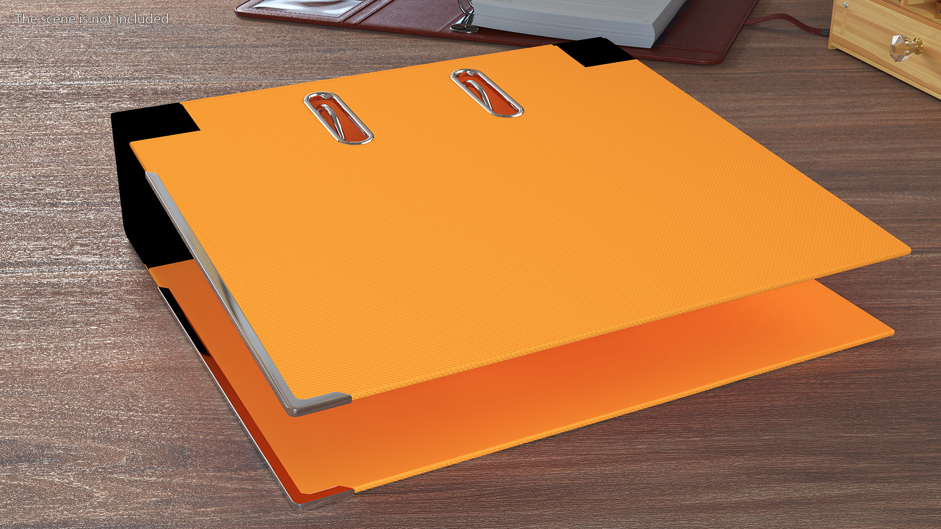3D Hard Cover Orange Office File Folder