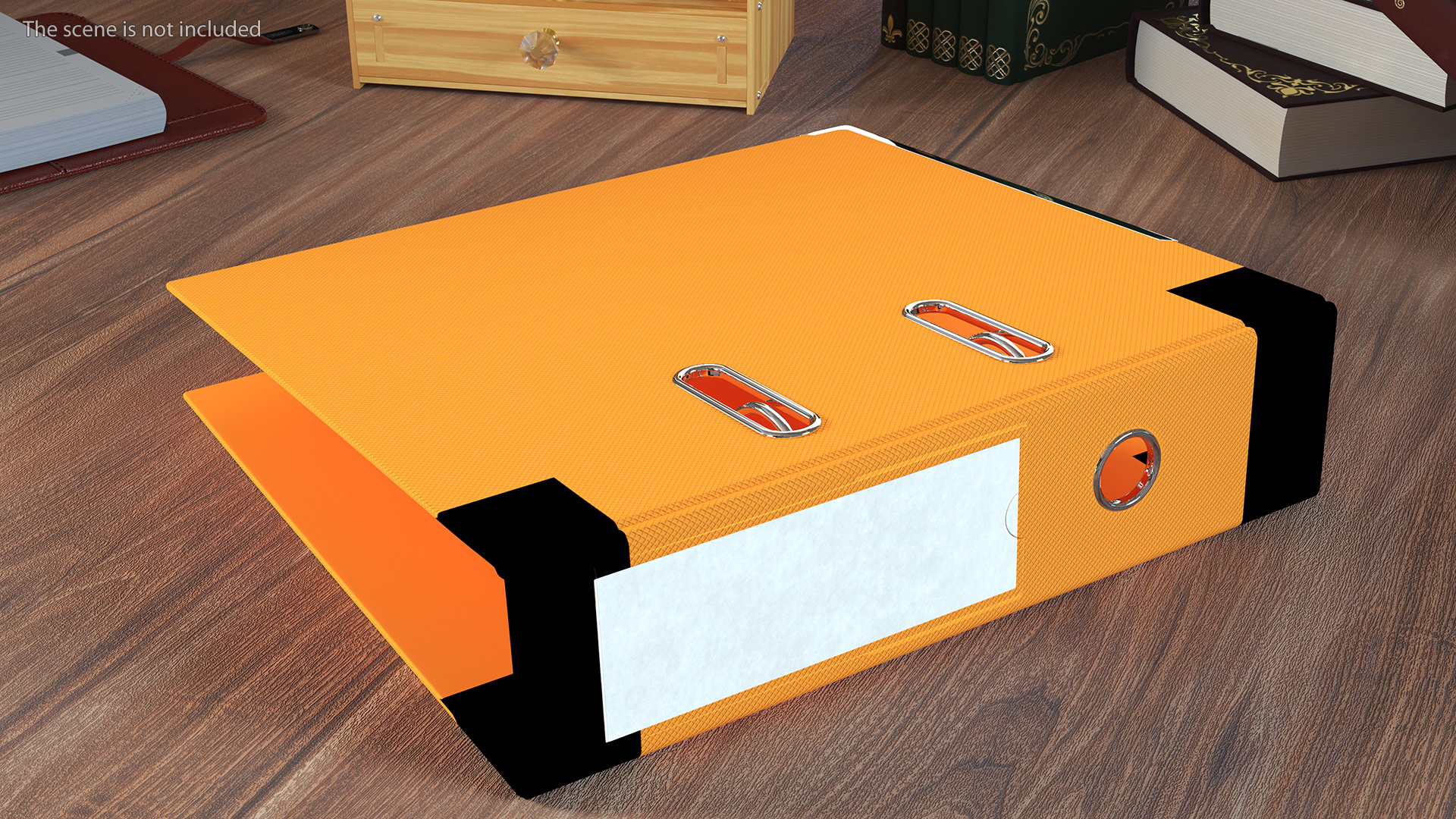3D Hard Cover Orange Office File Folder
