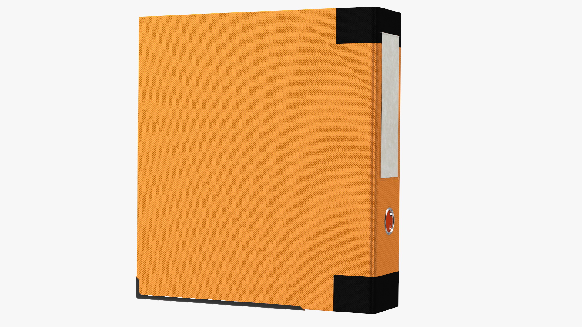 3D Hard Cover Orange Office File Folder