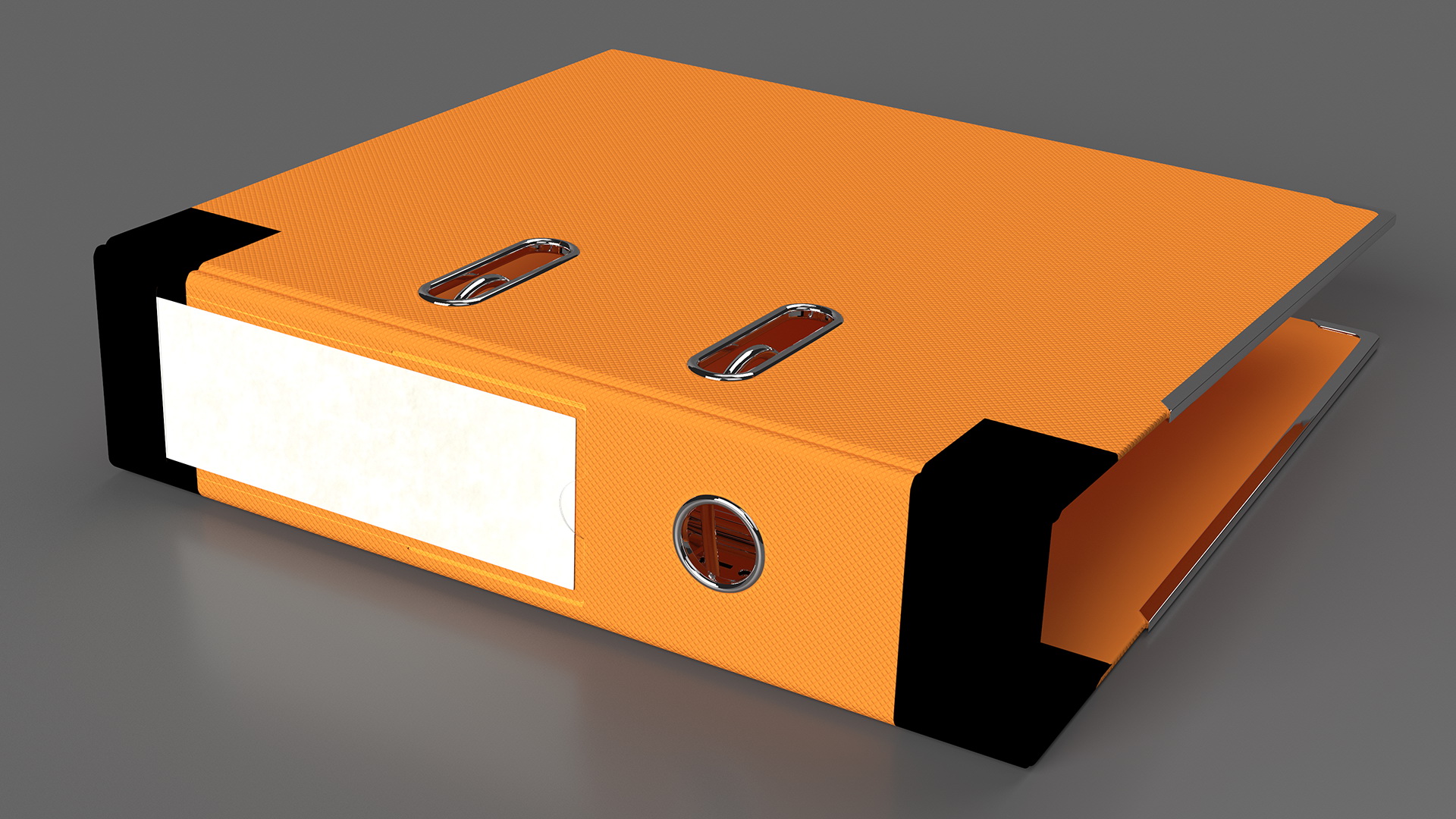 3D Hard Cover Orange Office File Folder