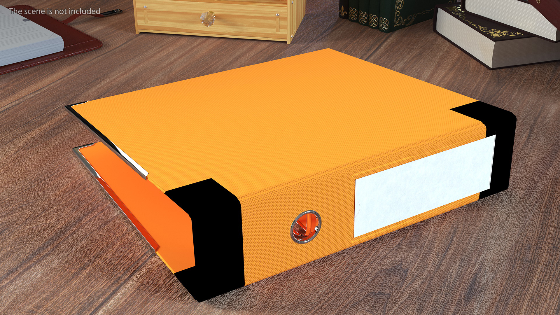 3D Hard Cover Orange Office File Folder