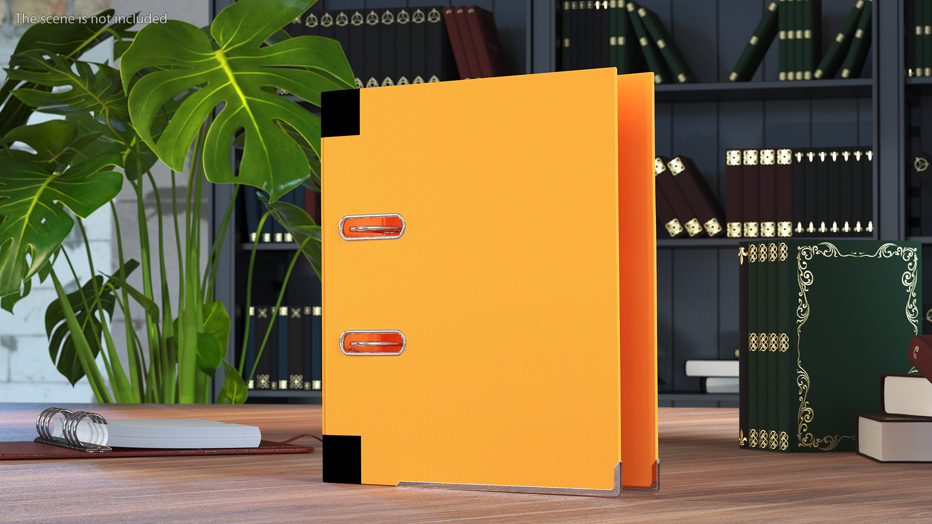 3D Hard Cover Orange Office File Folder