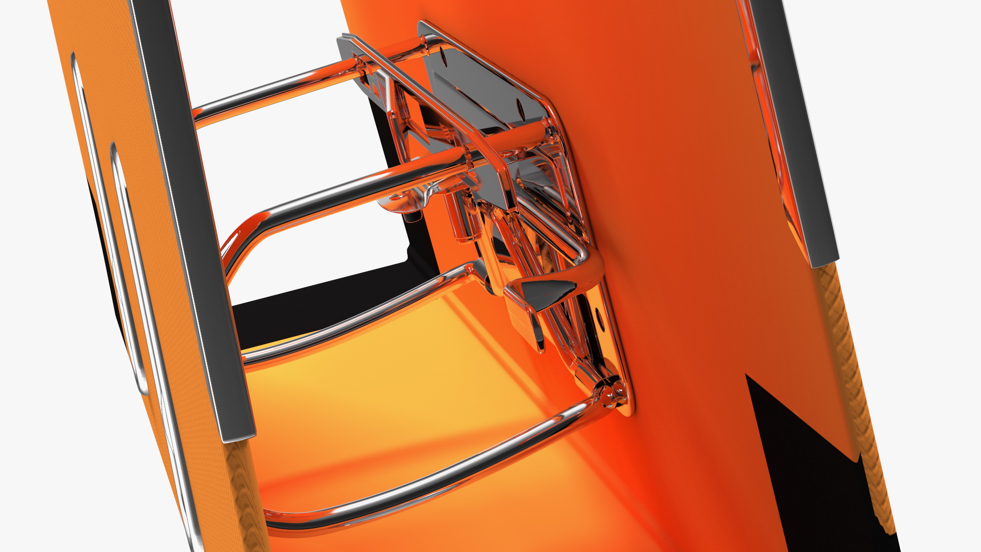 3D Hard Cover Orange Office File Folder