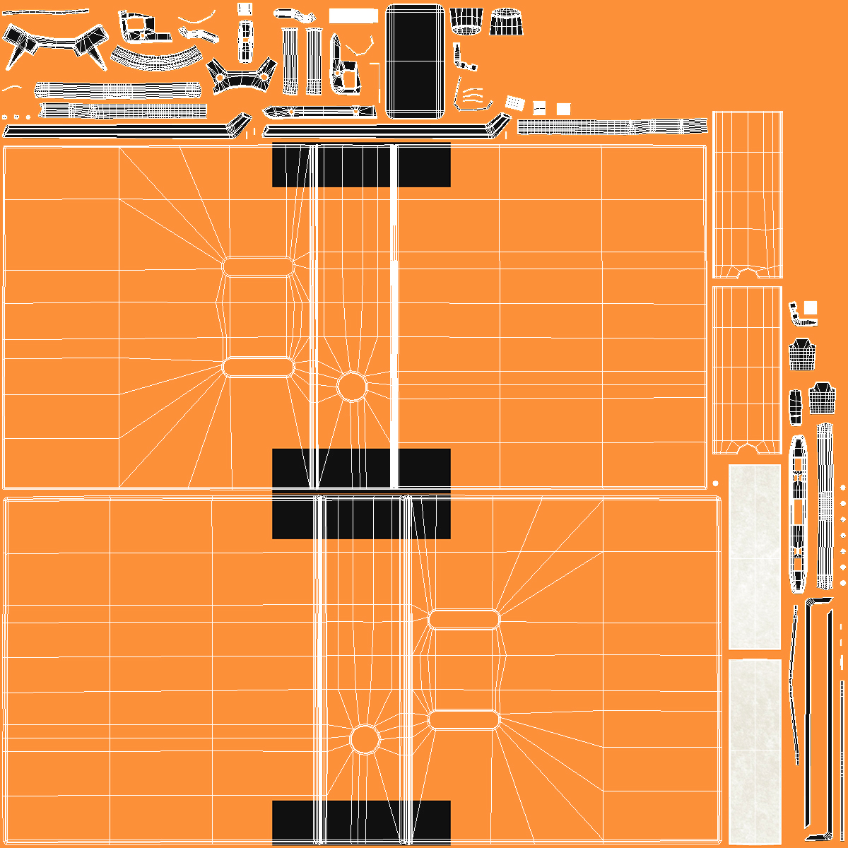 3D Hard Cover Orange Office File Folder