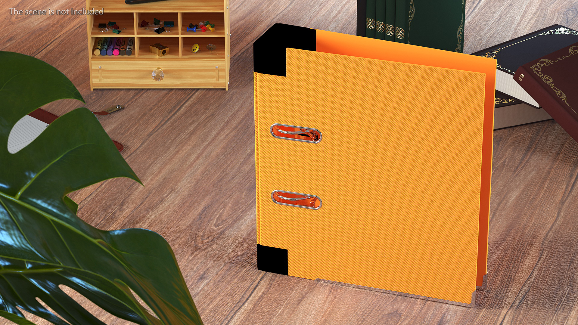 3D Hard Cover Orange Office File Folder