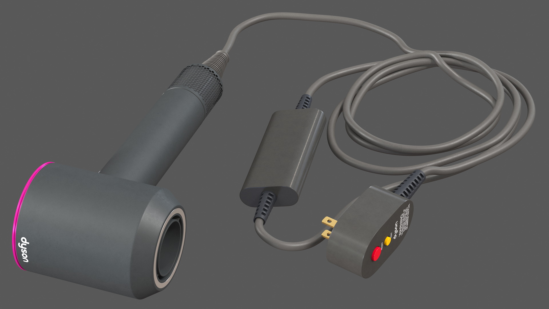 3D Dyson Supersonic Hair Dryer with Attachments Set model