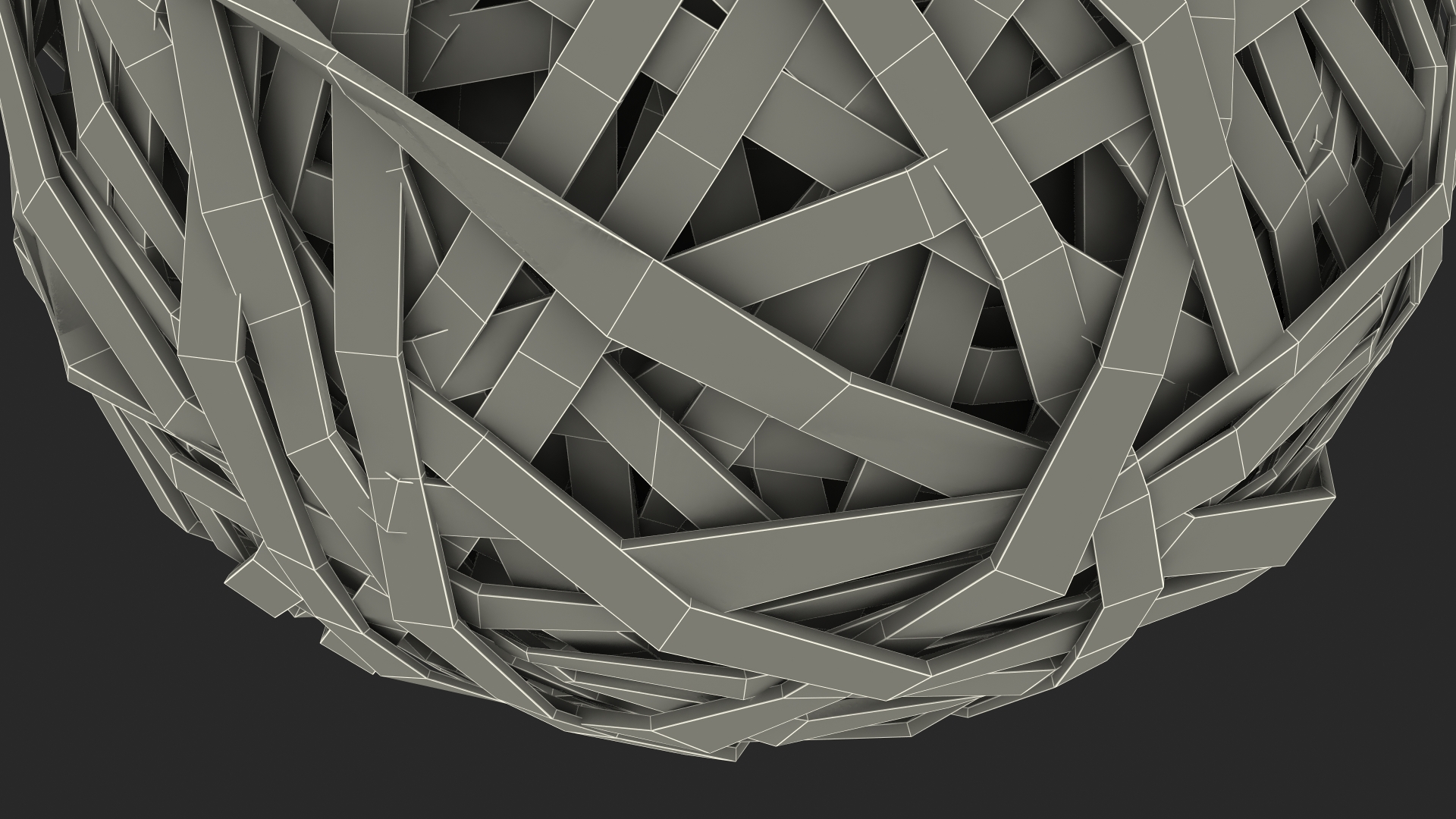 3D model Colorful Rubber Band Ball