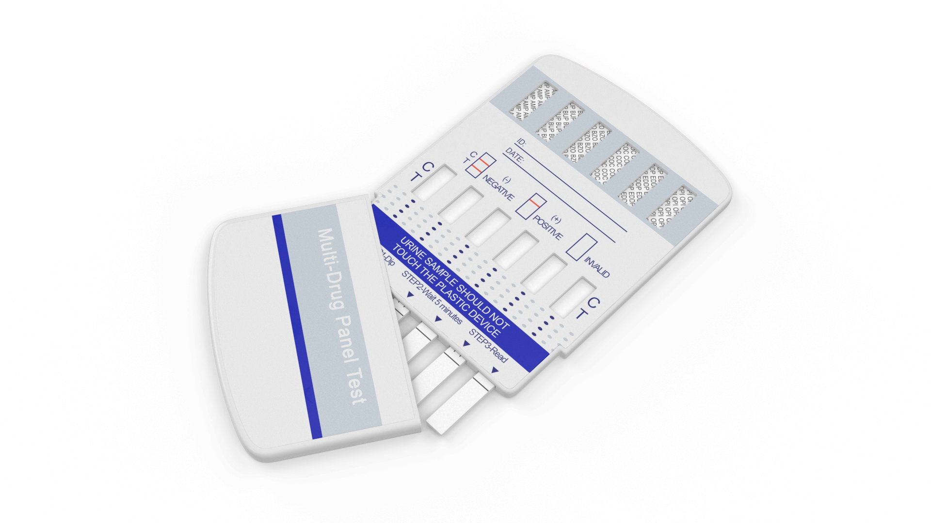 Multi-Drug Testing Kit Open 3D