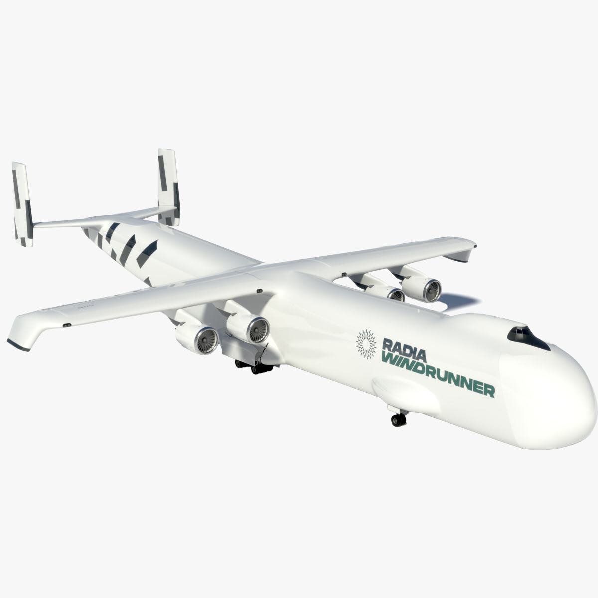 Radia Windrunner Cargo Airplane Rigged for Maya 3D