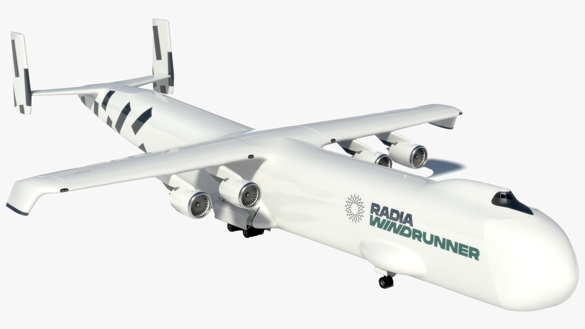 Radia Windrunner Cargo Airplane Rigged for Maya 3D
