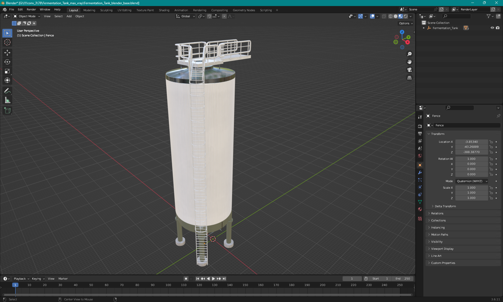 Fermentation Tank 3D