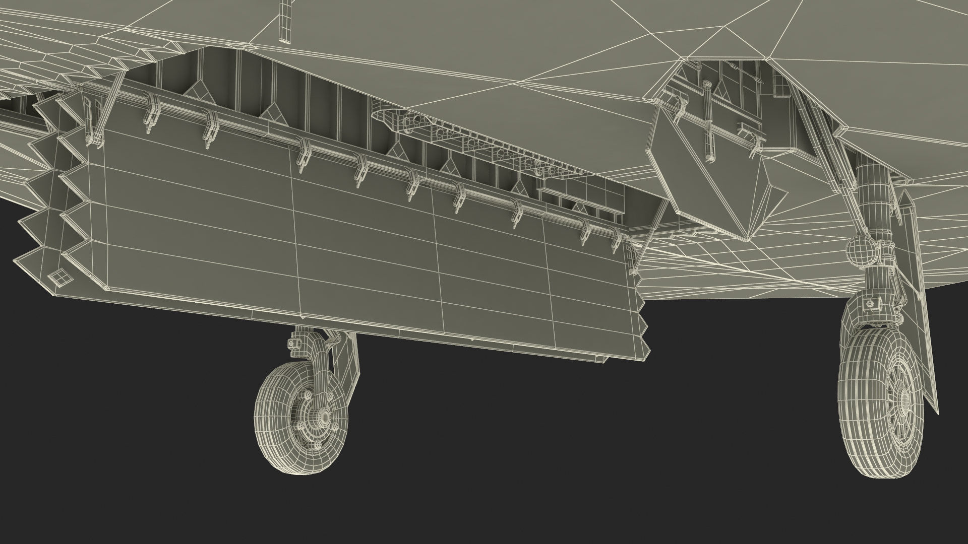 3D Aircraft Stealth F-117 Nighthawk with Pilot model