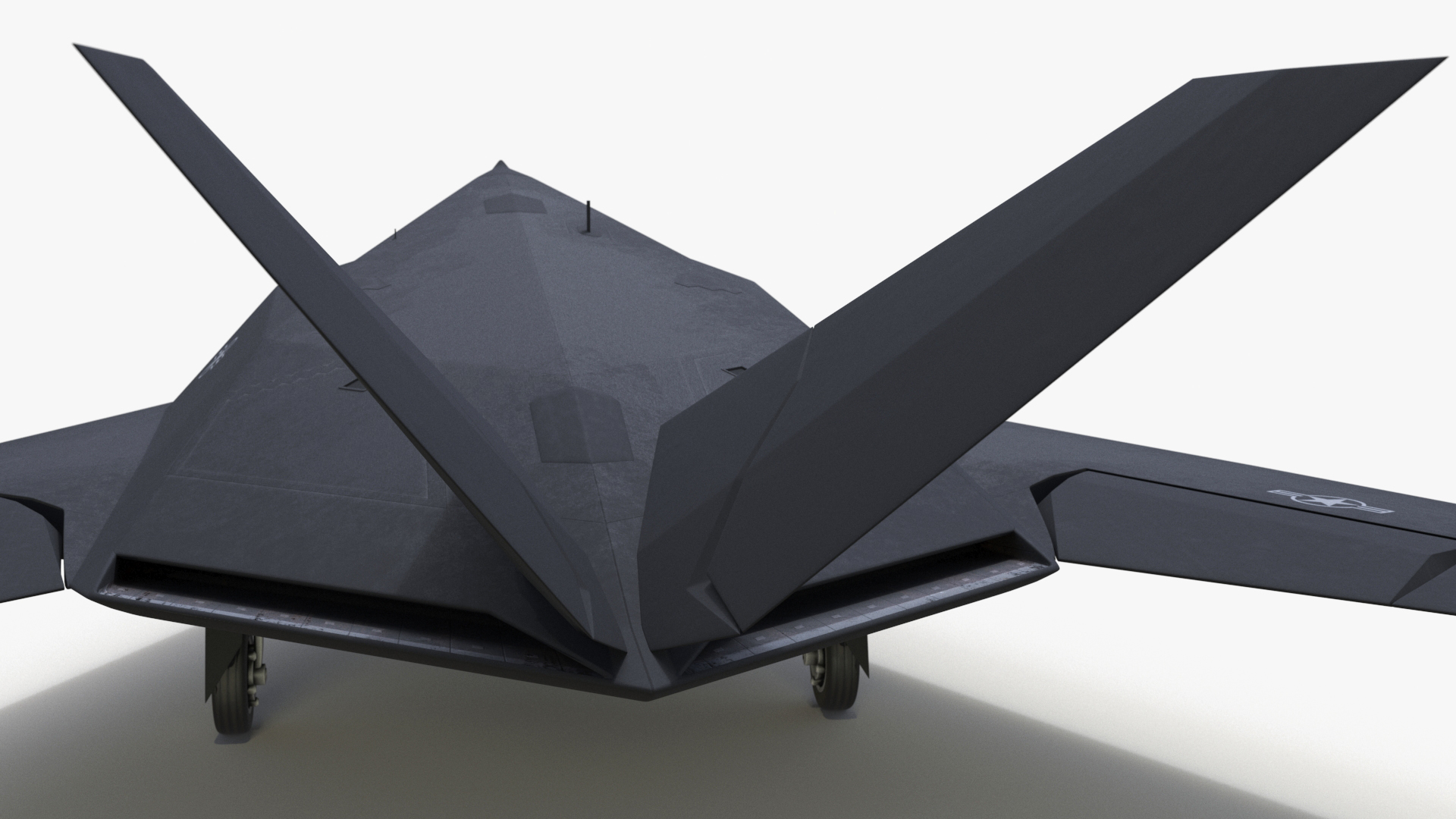 3D Aircraft Stealth F-117 Nighthawk with Pilot model