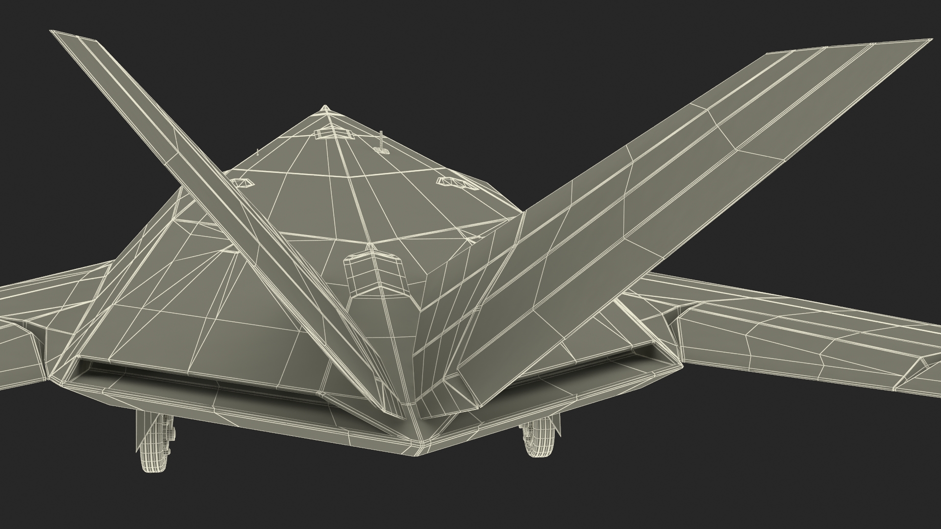 3D Aircraft Stealth F-117 Nighthawk with Pilot model