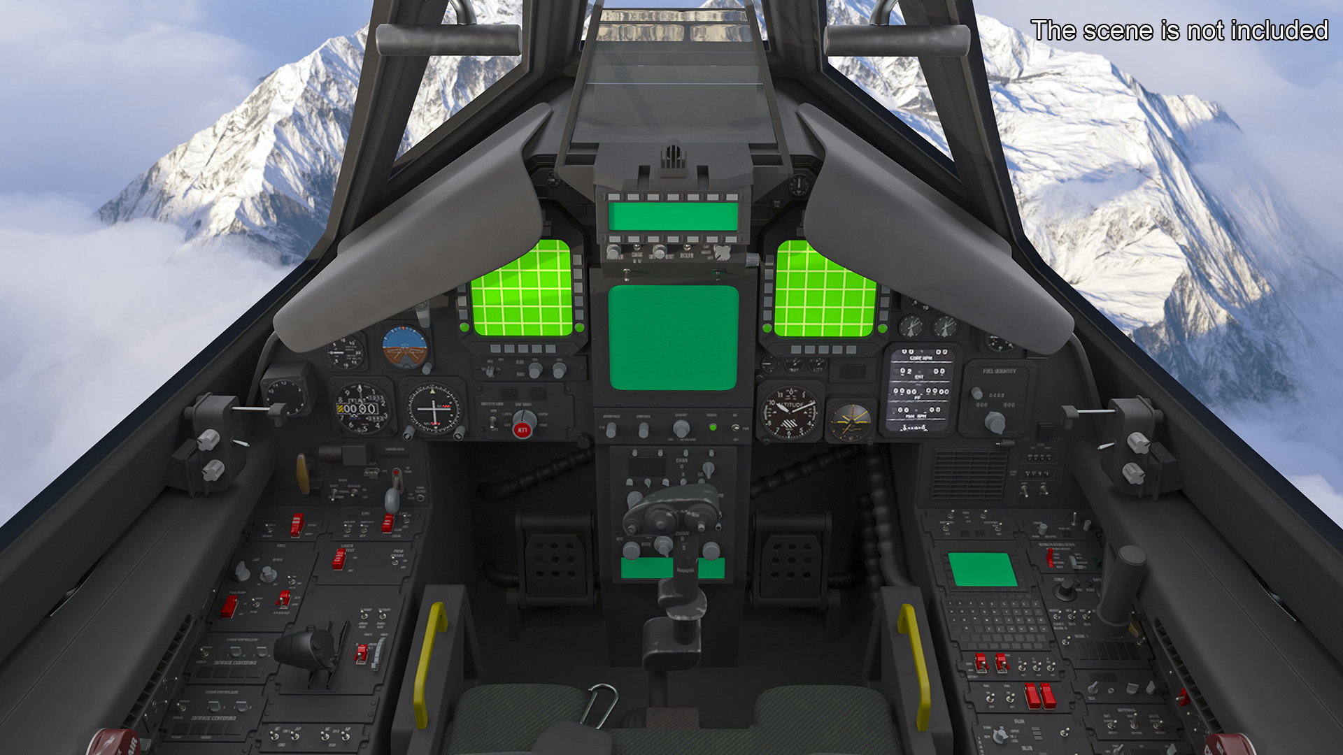 3D Aircraft Stealth F-117 Nighthawk with Pilot model