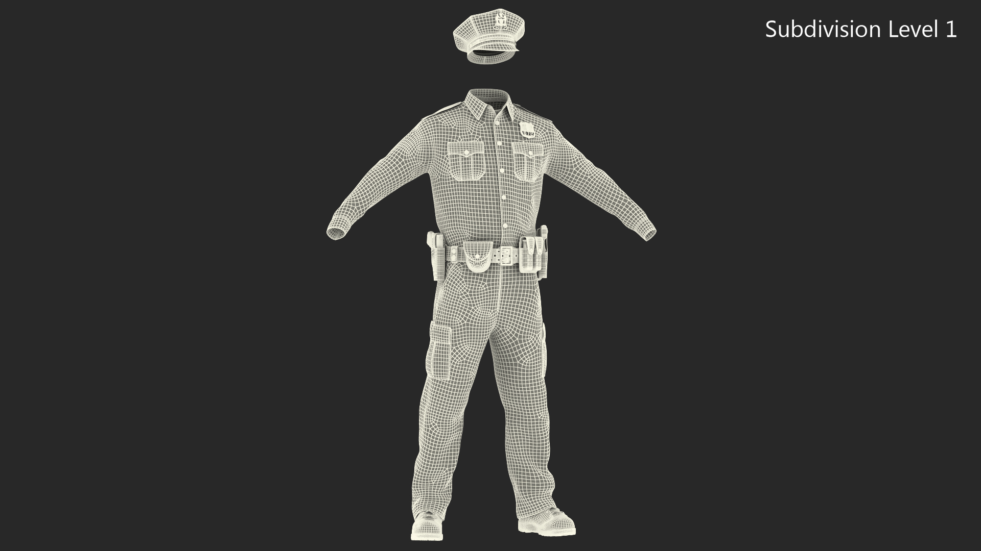 NYPD Police Officer Uniform 3D