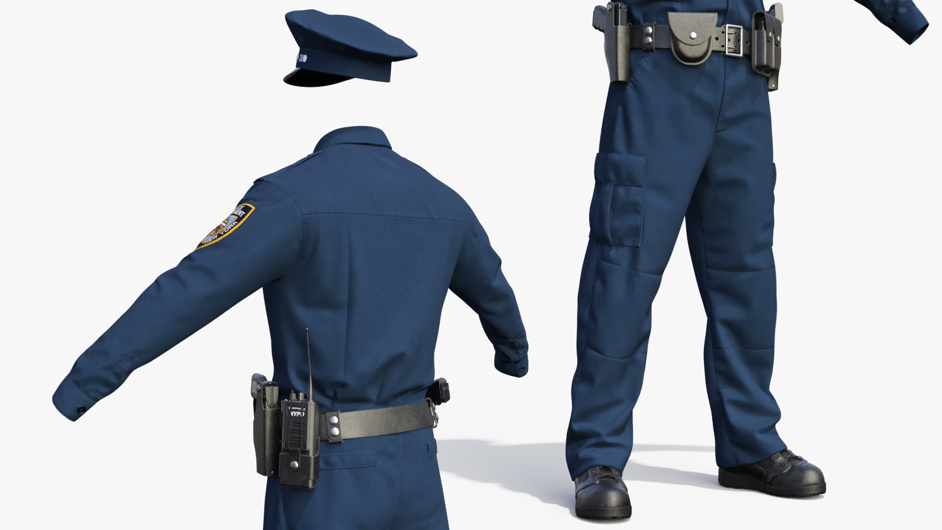 NYPD Police Officer Uniform 3D