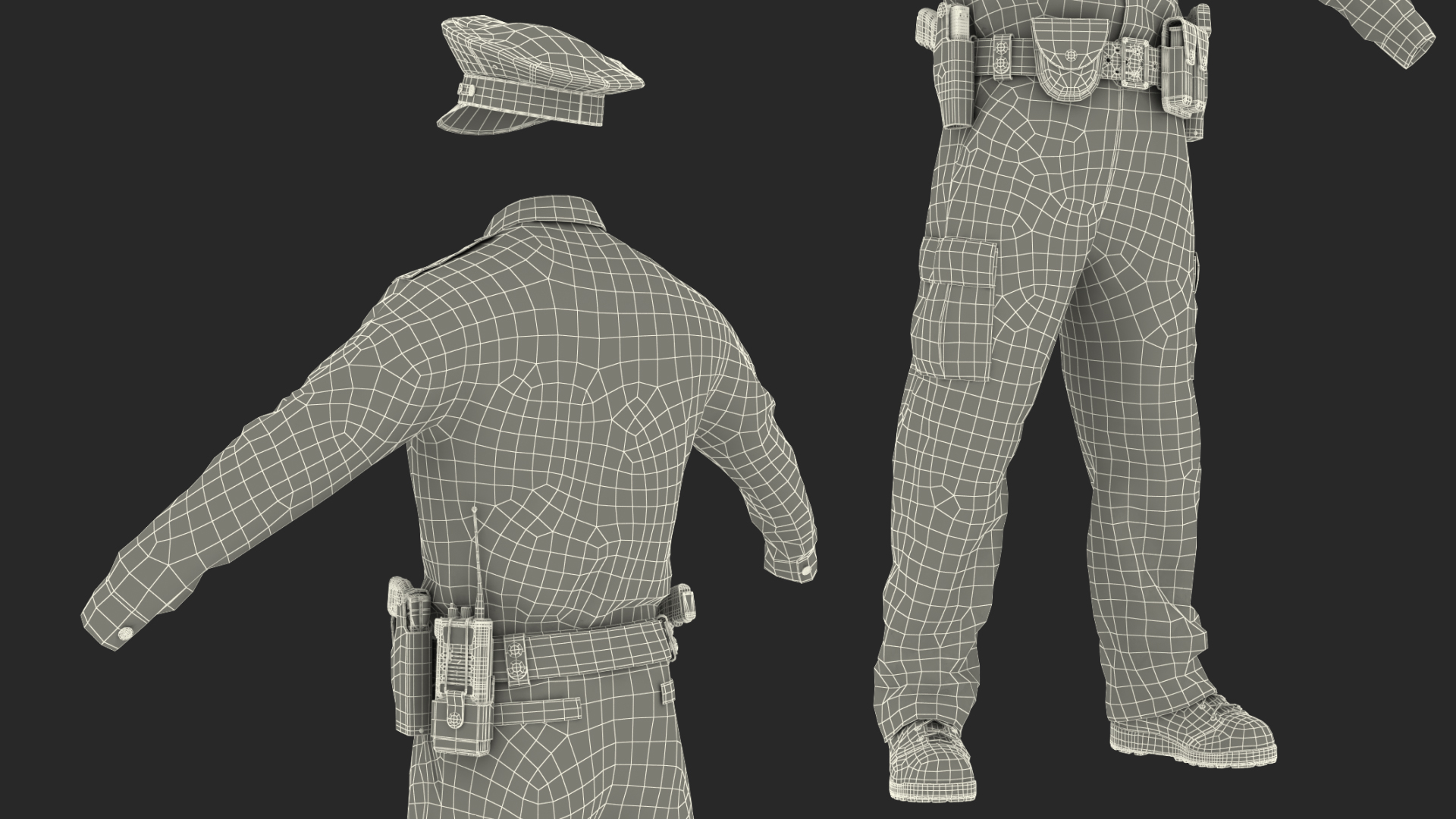 NYPD Police Officer Uniform 3D