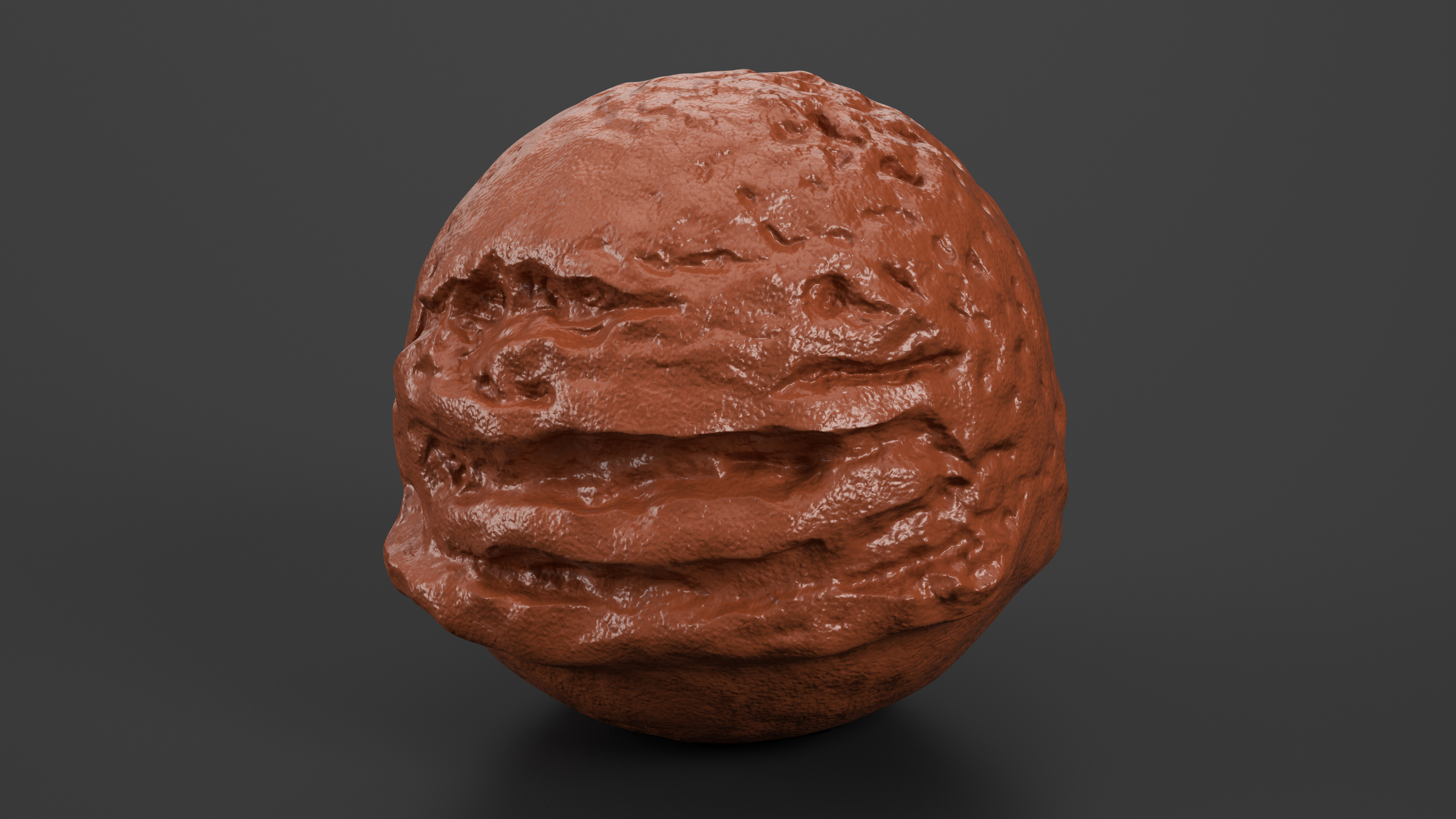 3D model Chocolate Ice Cream Scoop