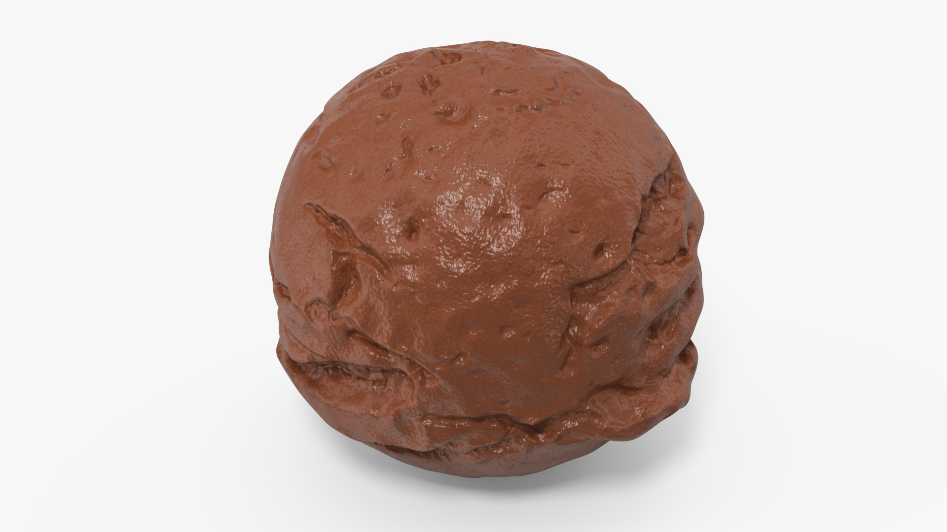 3D model Chocolate Ice Cream Scoop
