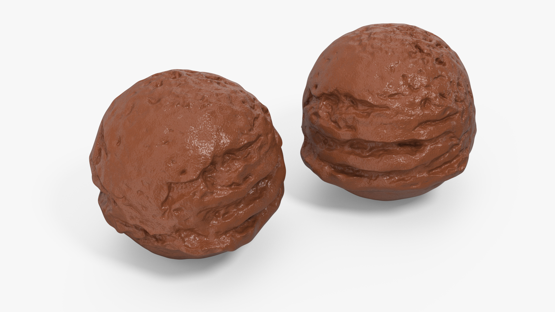 3D model Chocolate Ice Cream Scoop