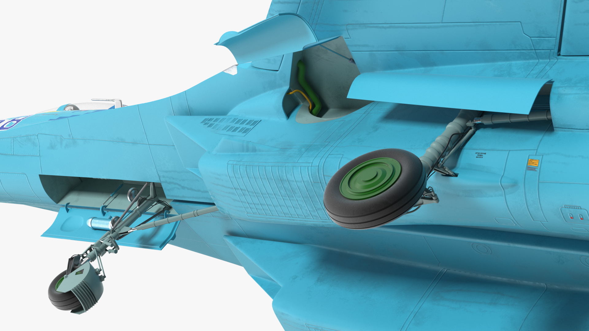 3D Sukhoi Su-27 Ukrainian Fighter Aircraft Rigged