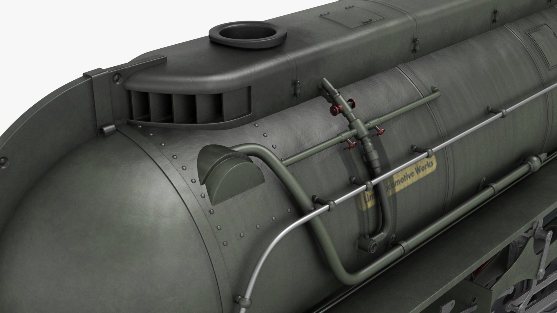 3D model Vintage Steam Locomotive Dreyfuss Hudson