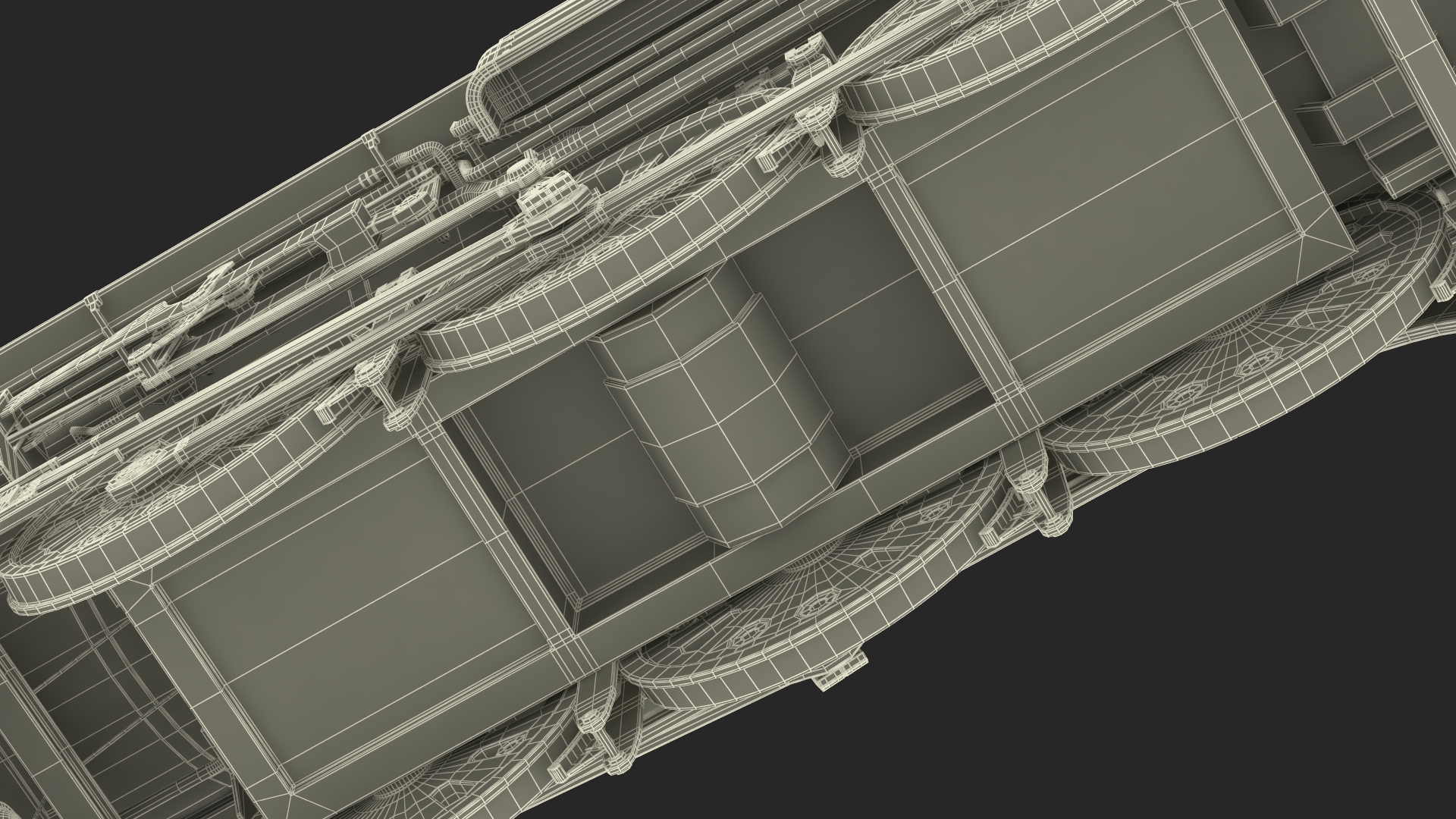 3D model Vintage Steam Locomotive Dreyfuss Hudson