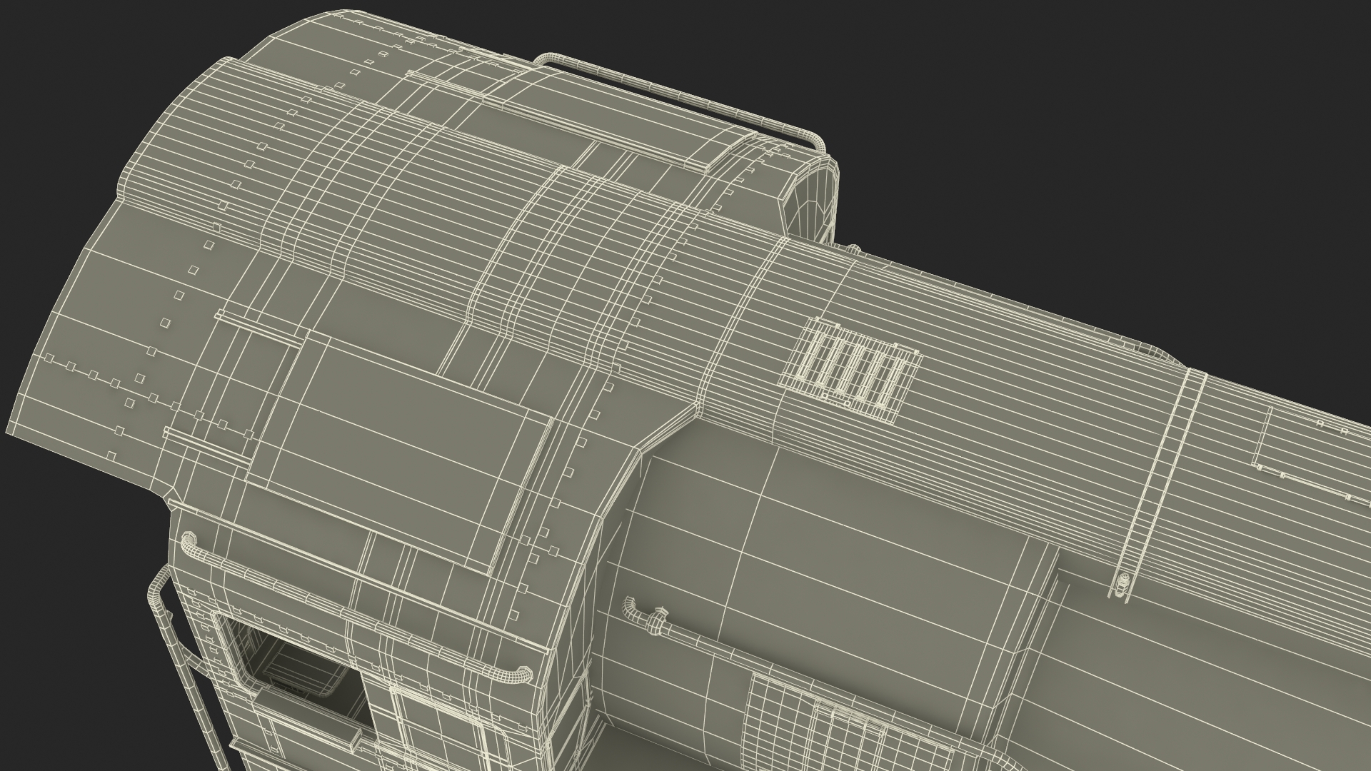 3D model Vintage Steam Locomotive Dreyfuss Hudson