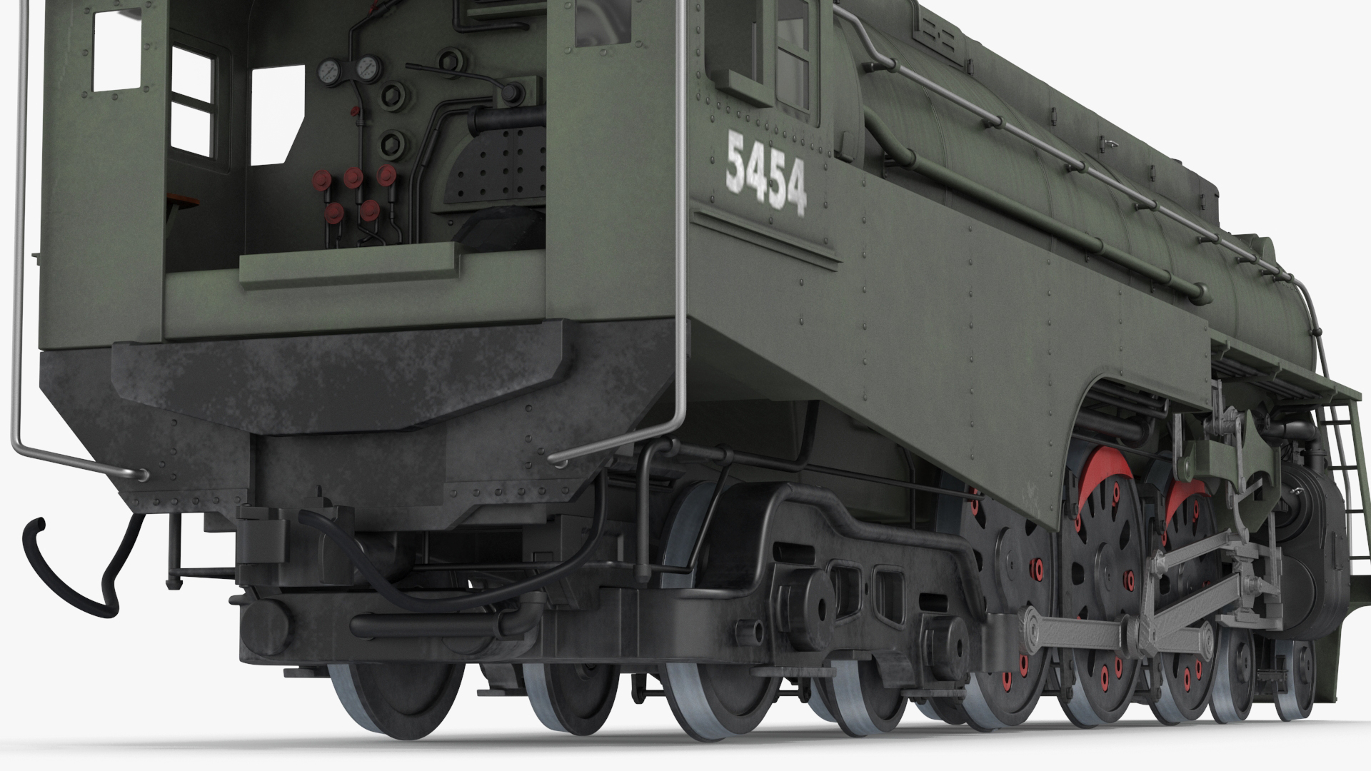 3D model Vintage Steam Locomotive Dreyfuss Hudson