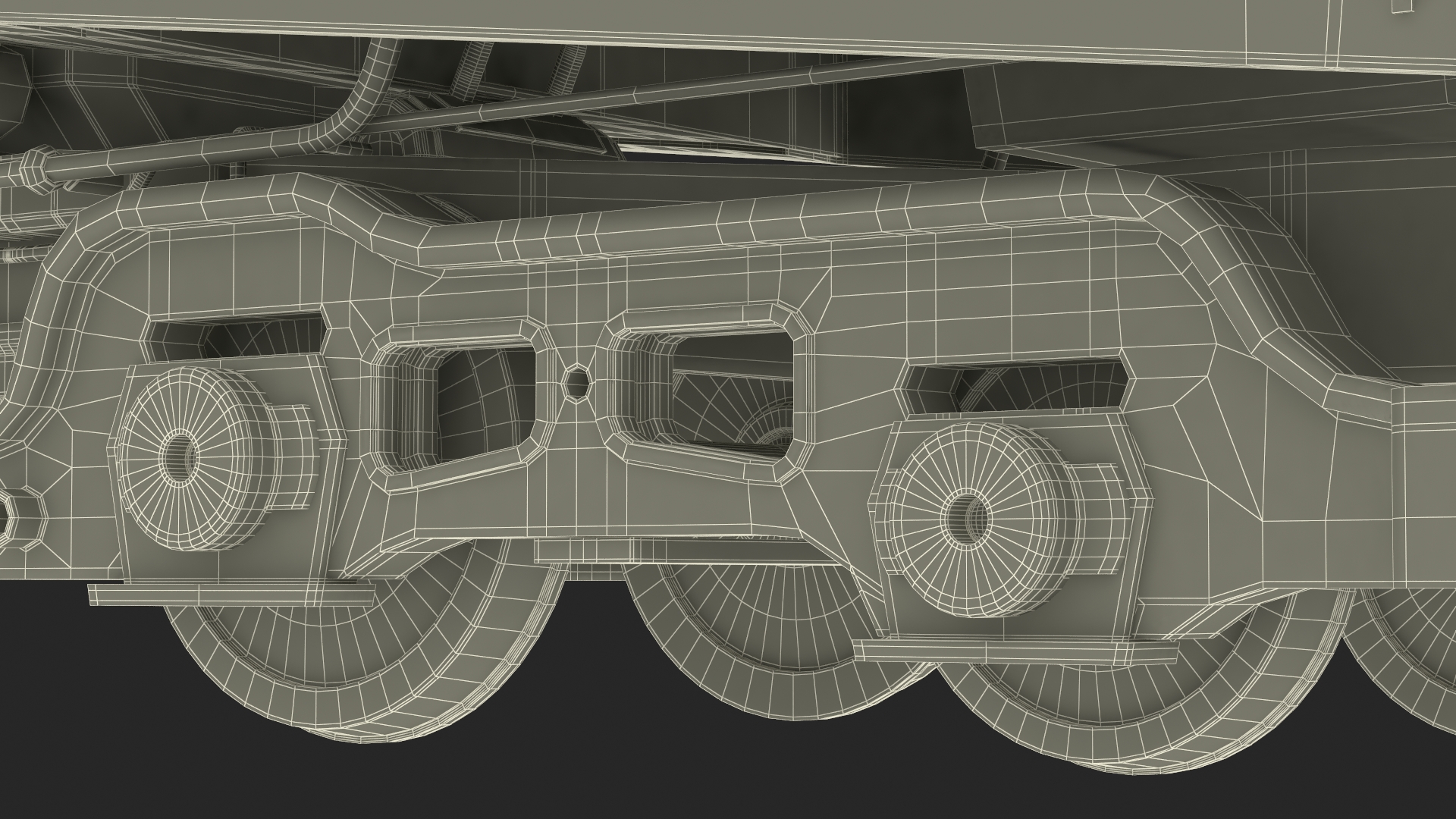 3D model Vintage Steam Locomotive Dreyfuss Hudson