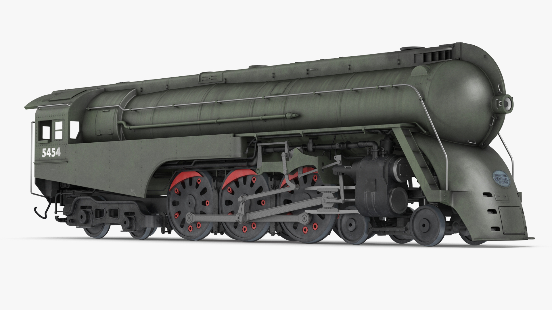 3D model Vintage Steam Locomotive Dreyfuss Hudson