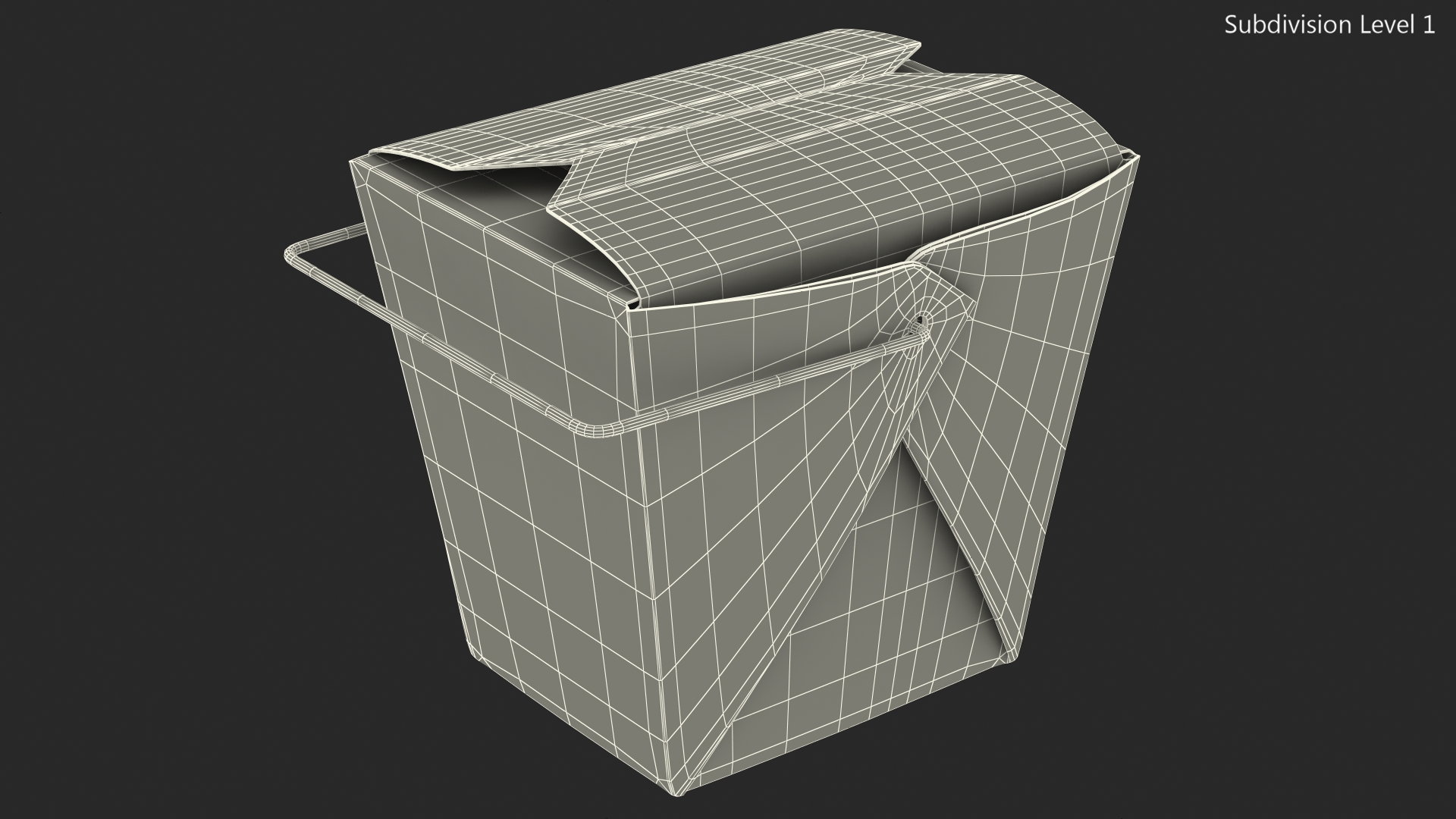 3D Chinese Restaurant Takeout Box 16 Oz