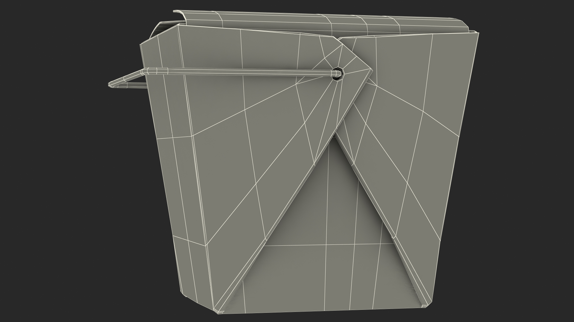 3D Chinese Restaurant Takeout Box 16 Oz