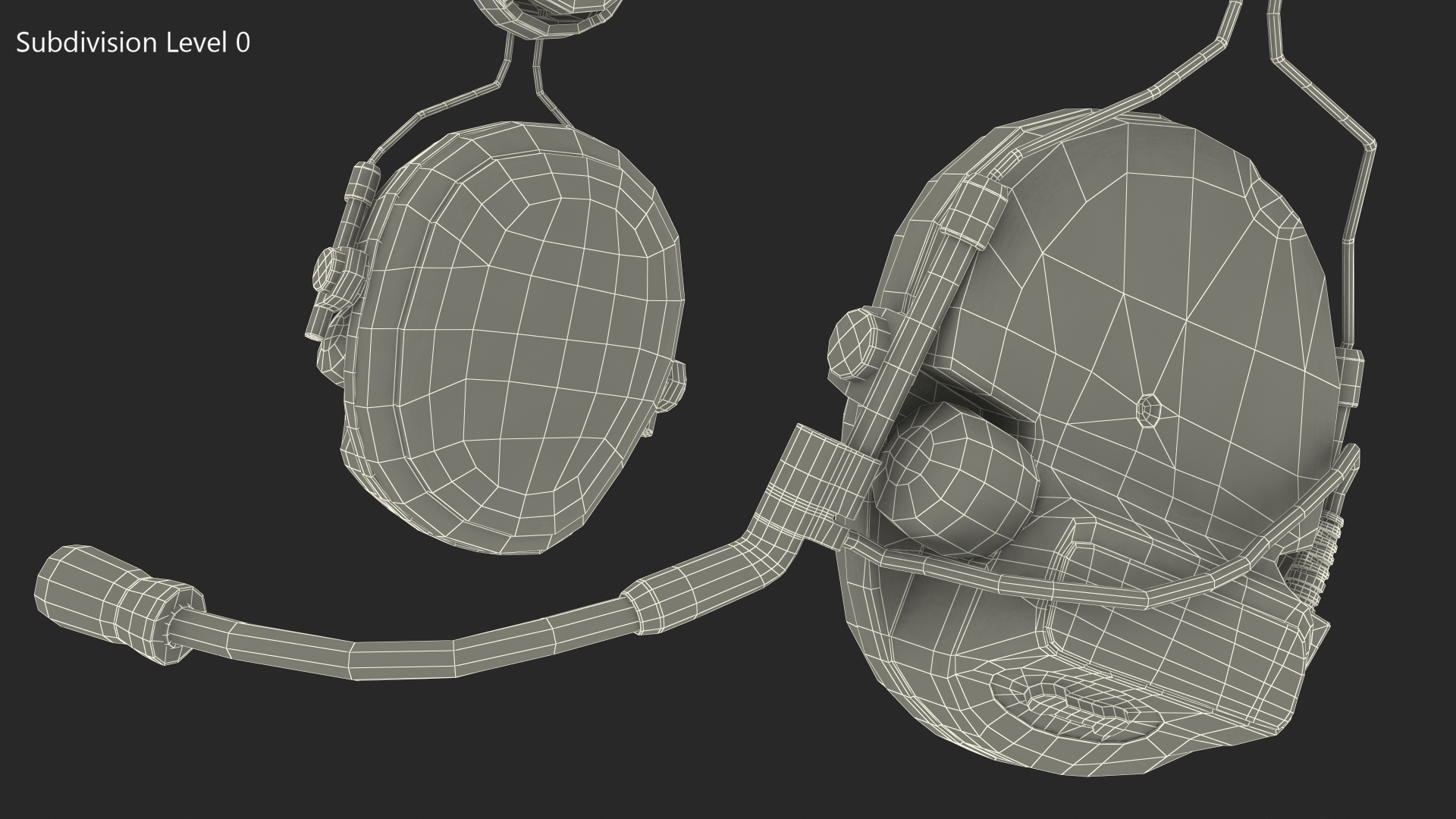 Headset for Tactical Helmet 3D