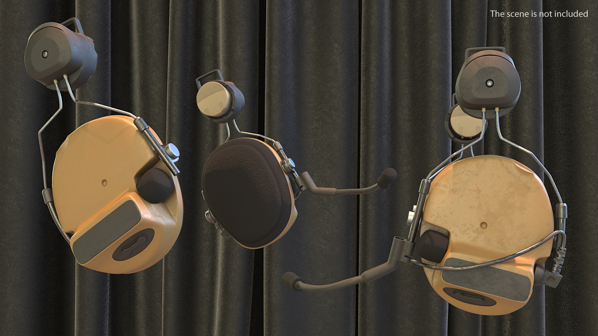 Headset for Tactical Helmet 3D