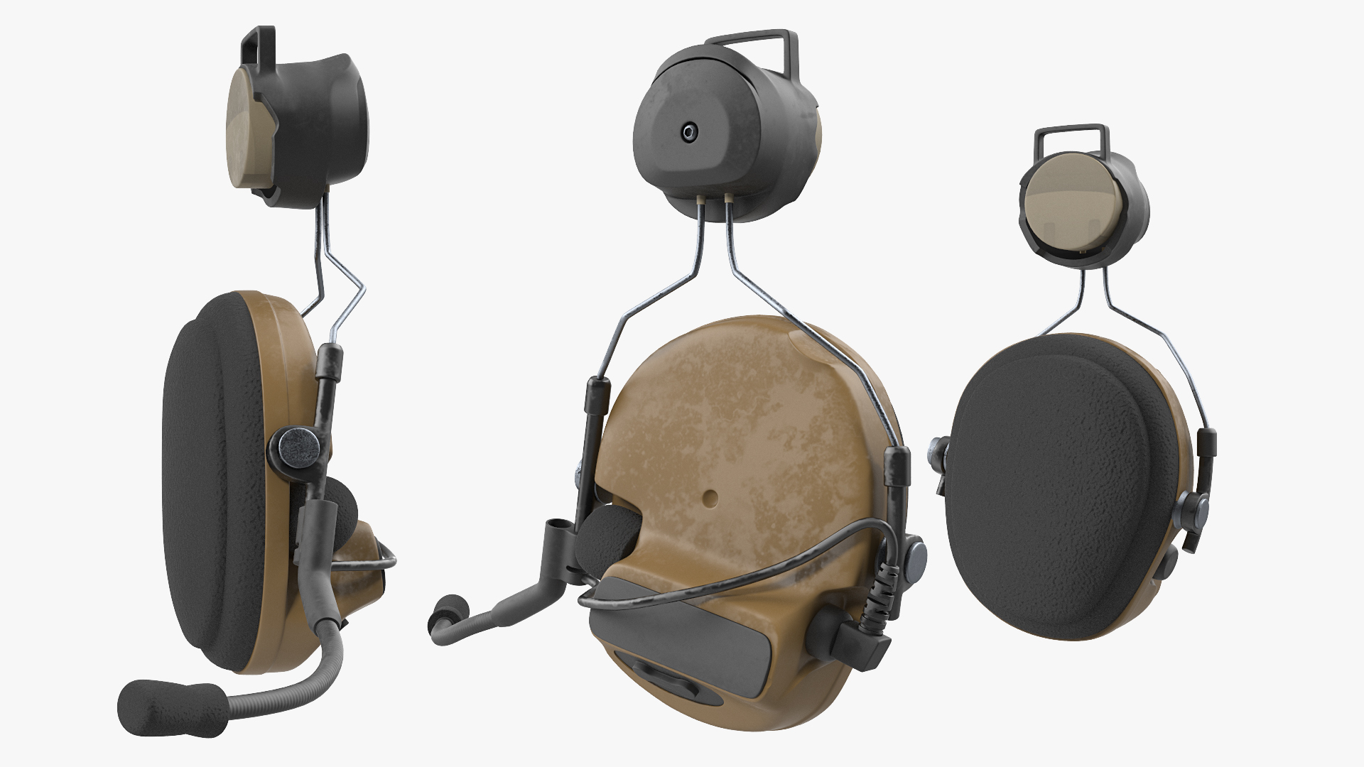 Headset for Tactical Helmet 3D