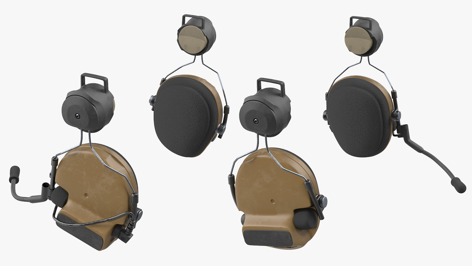 Headset for Tactical Helmet 3D