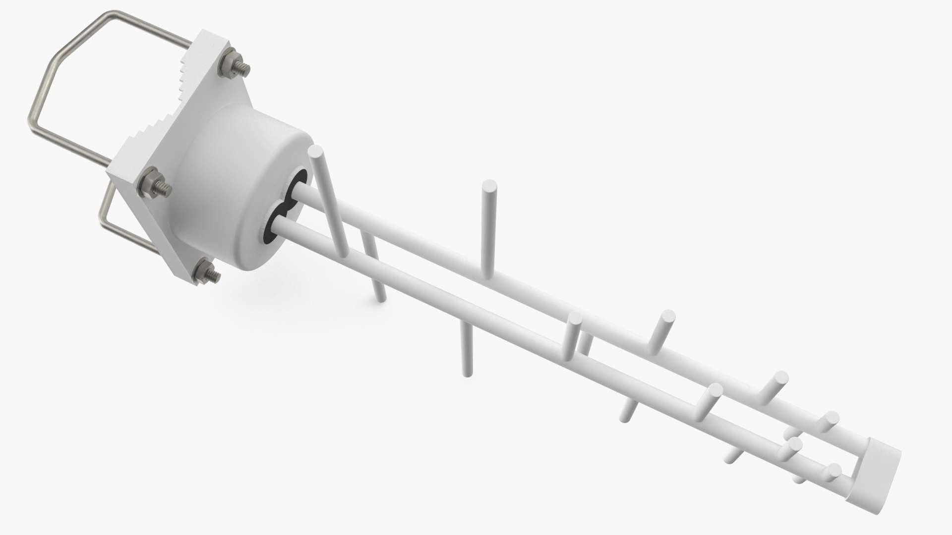 4G Outdoor Antenna White 3D model