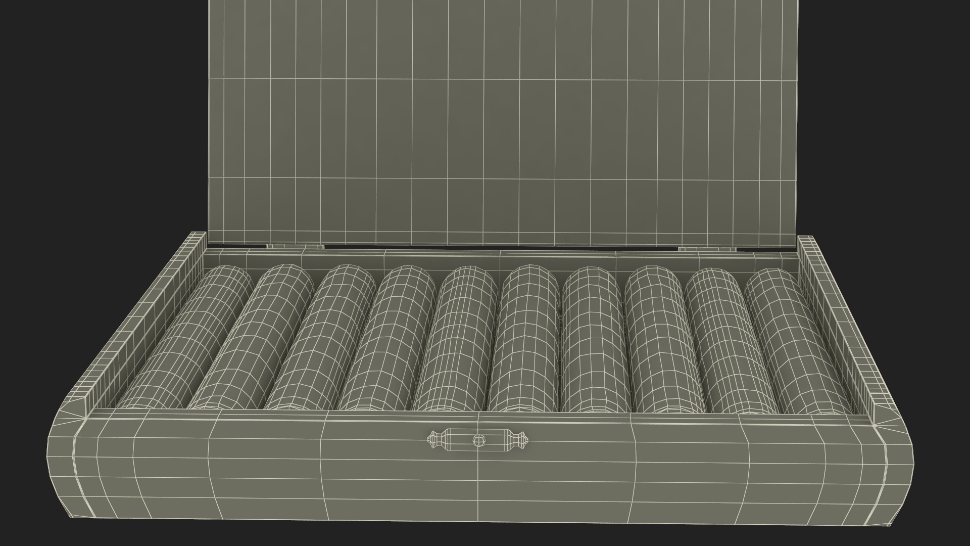 3D Cuban Cigars Box Open