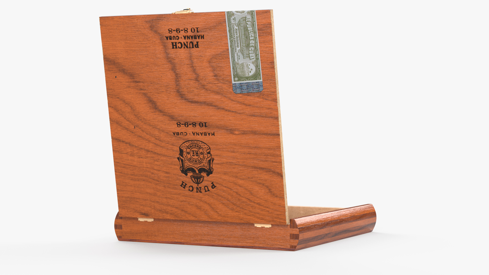 3D Cuban Cigars Box Open