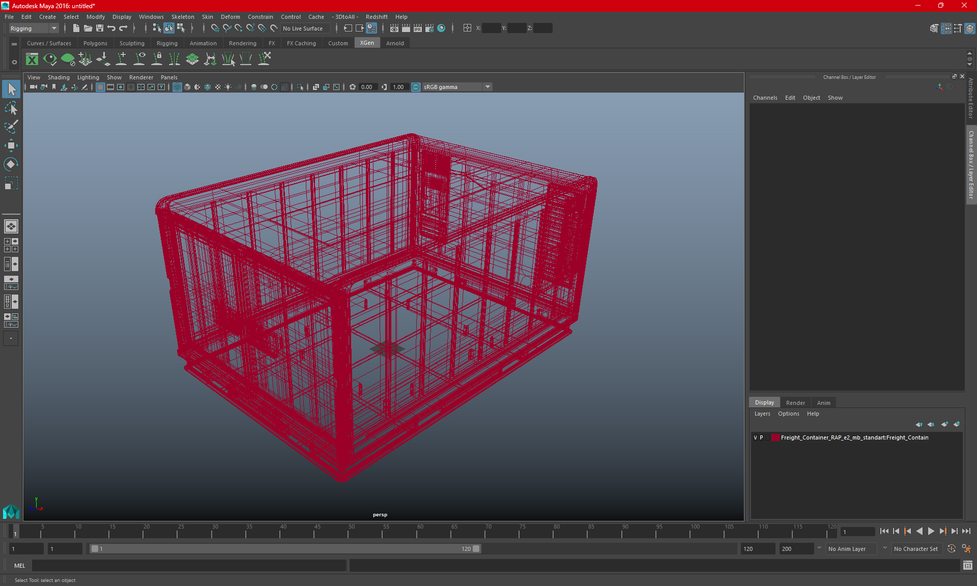 Freight Container RAP e2 3D model