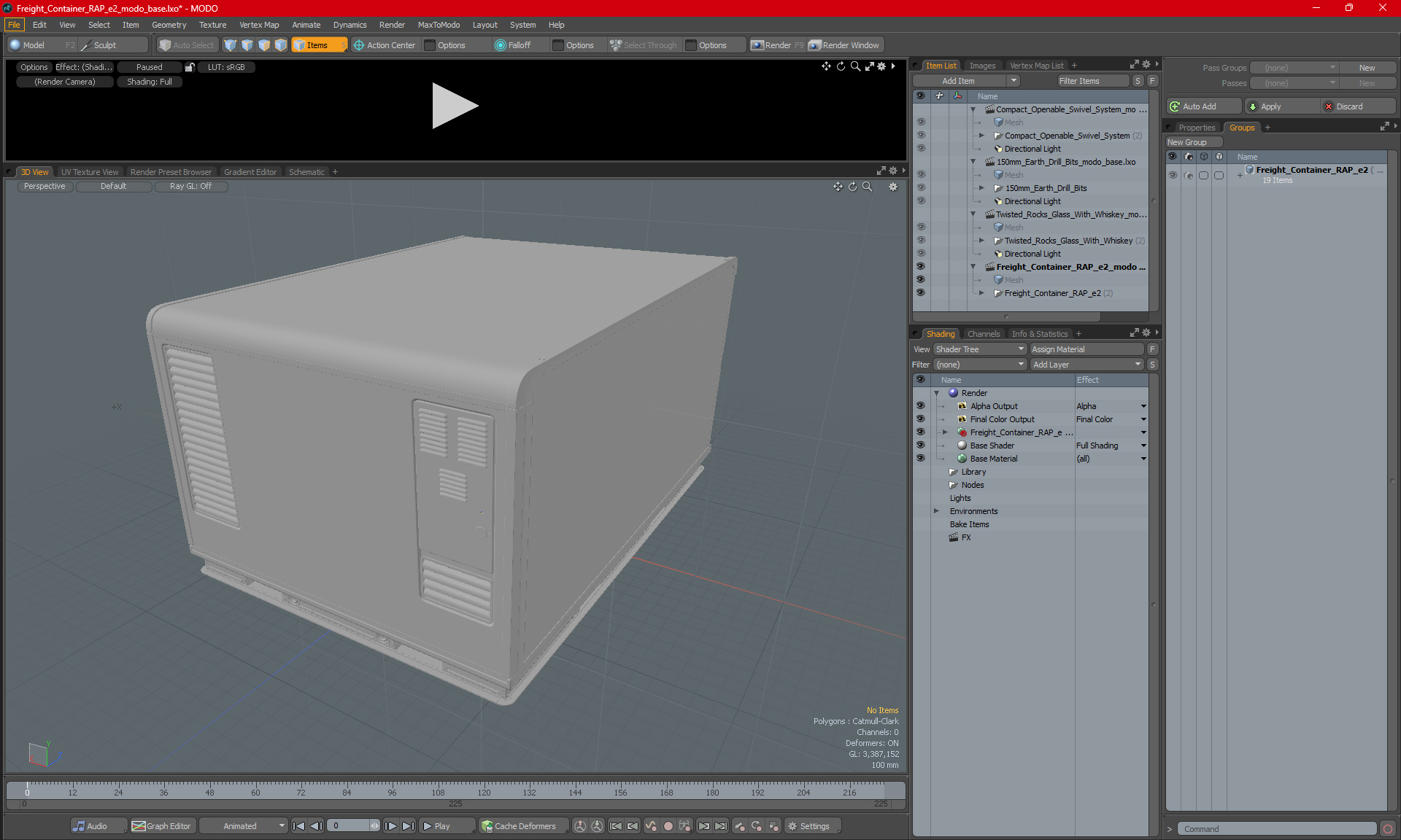 Freight Container RAP e2 3D model