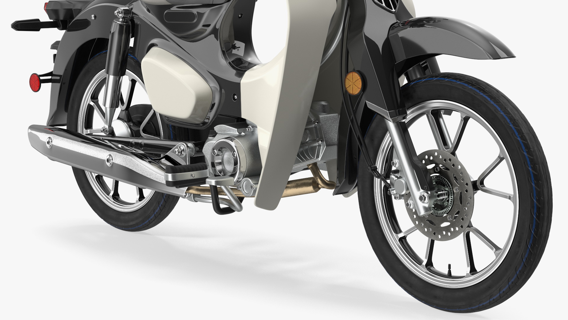 Designer Modern Scooter Black 3D model