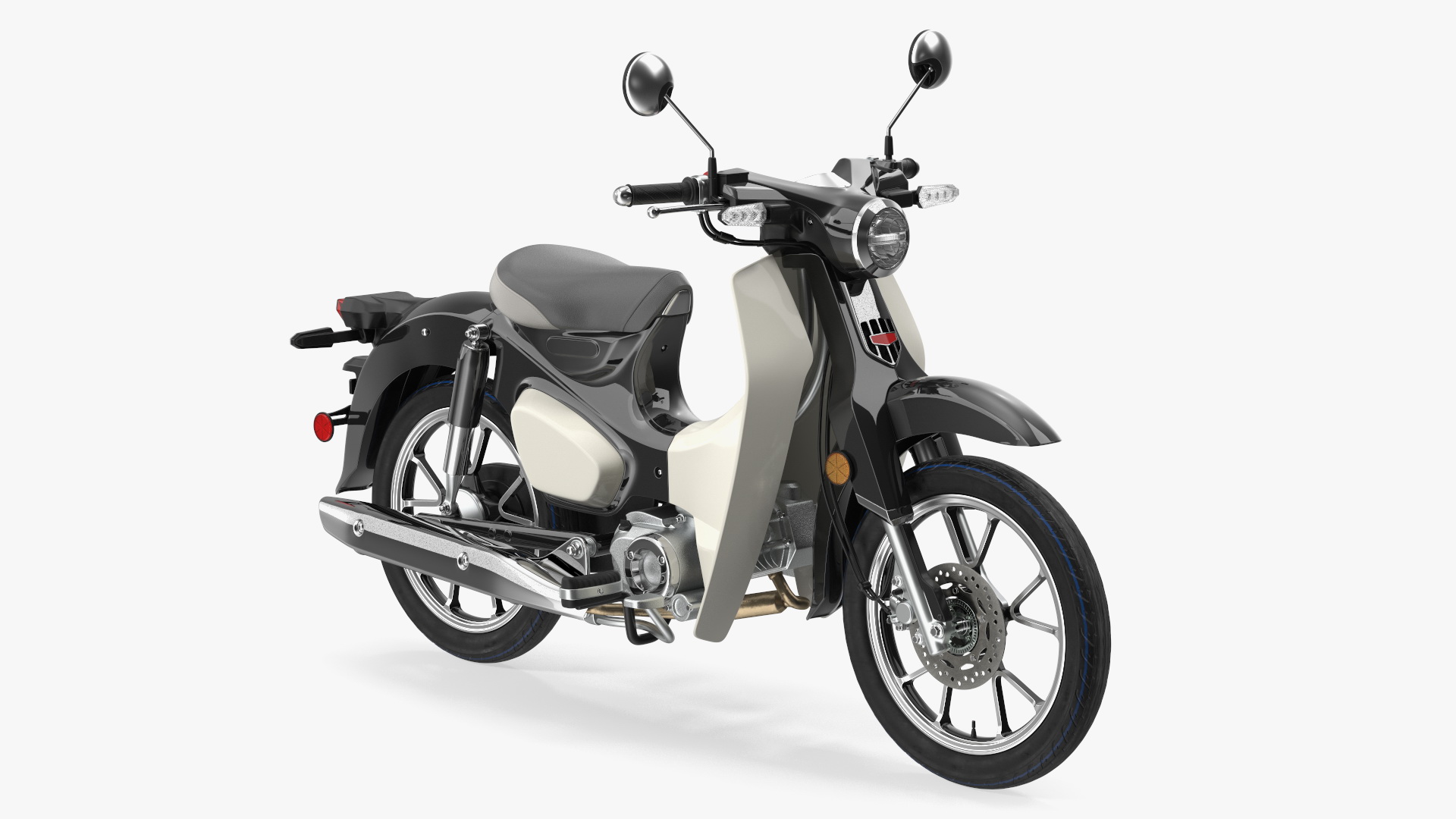 Designer Modern Scooter Black 3D model